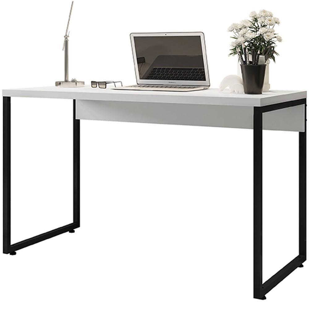 Mesa Escritório E Home Office Soft F01 Branco Fosco - 1
