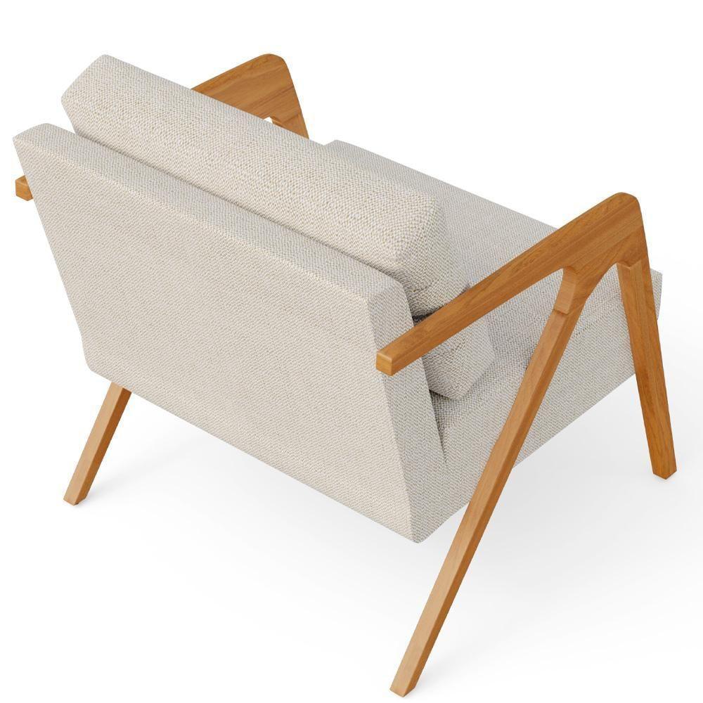 Kit 03 Poltronas Pietra L02 Linho Champagne - 2