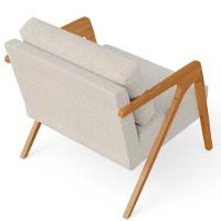 Kit 03 Poltronas Pietra L02 Linho Champagne - 2