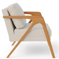 Kit 03 Poltronas Pietra L02 Linho Champagne - 3