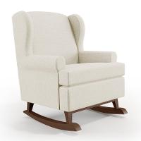 Poltrona Malu Base De Madeira P02 Linho Champagne - 1