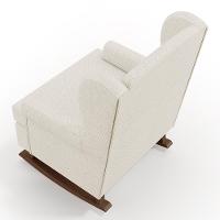 Poltrona Malu Base De Madeira P02 Linho Champagne - 2