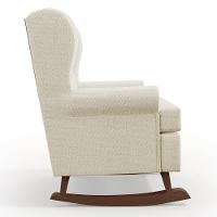 Poltrona Malu Base De Madeira P02 Linho Champagne - 3