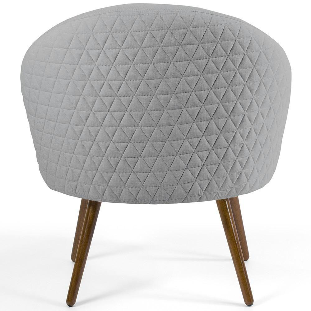 Poltrona Decorativa Fixa Pés Palito Rafa D02 Tressê Linho Cinza D-315 - 2