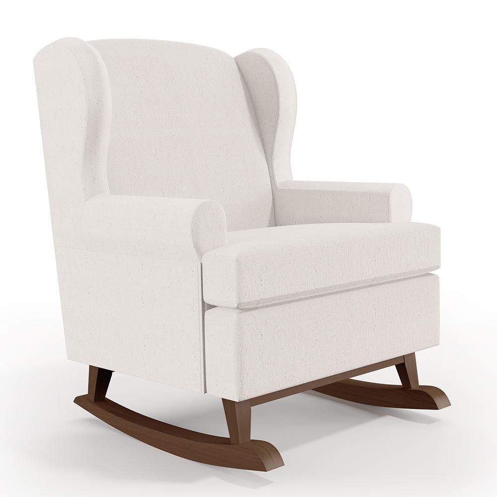 Poltrona Malu Base De Madeira P02 Linho Cru - 1