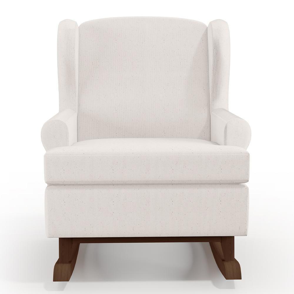 Poltrona Malu Base De Madeira P02 Linho Cru - 6