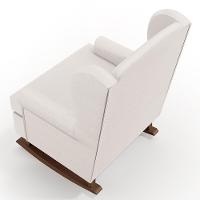 Poltrona Malu Base De Madeira P02 Linho Cru - 2