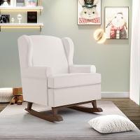 Poltrona Malu Base De Madeira P02 Linho Cru - 7