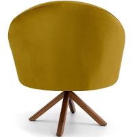 Kit 02 Poltronas Rafa D02 Veludo Mostarda C-279 - 3