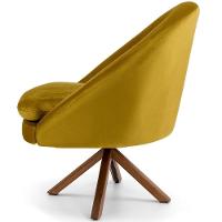 Kit 02 Poltronas Rafa D02 Veludo Mostarda C-279 - 5