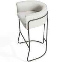 Kit 04 Banquetas Fixa Choco Linho Creme A-48 - 5