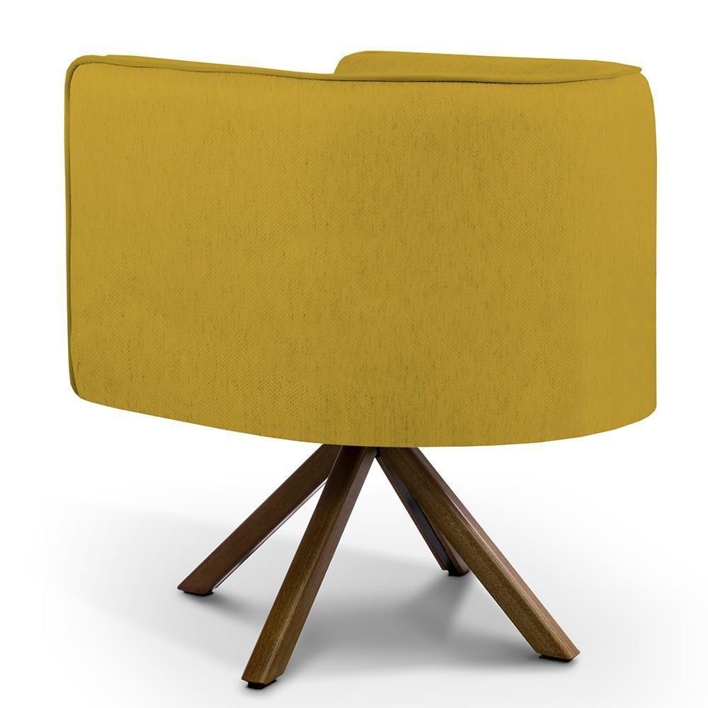 Kit 02 Poltronas Betina D02 Veludo Mostarda C-279 - 2