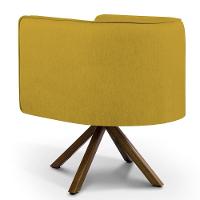 Kit 02 Poltronas Betina D02 Veludo Mostarda C-279 - 2