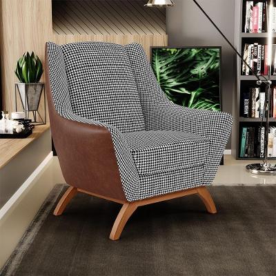 Poltrona Decorativa Juliet D02 Couríssimo Suede Marrom Lyam Decor