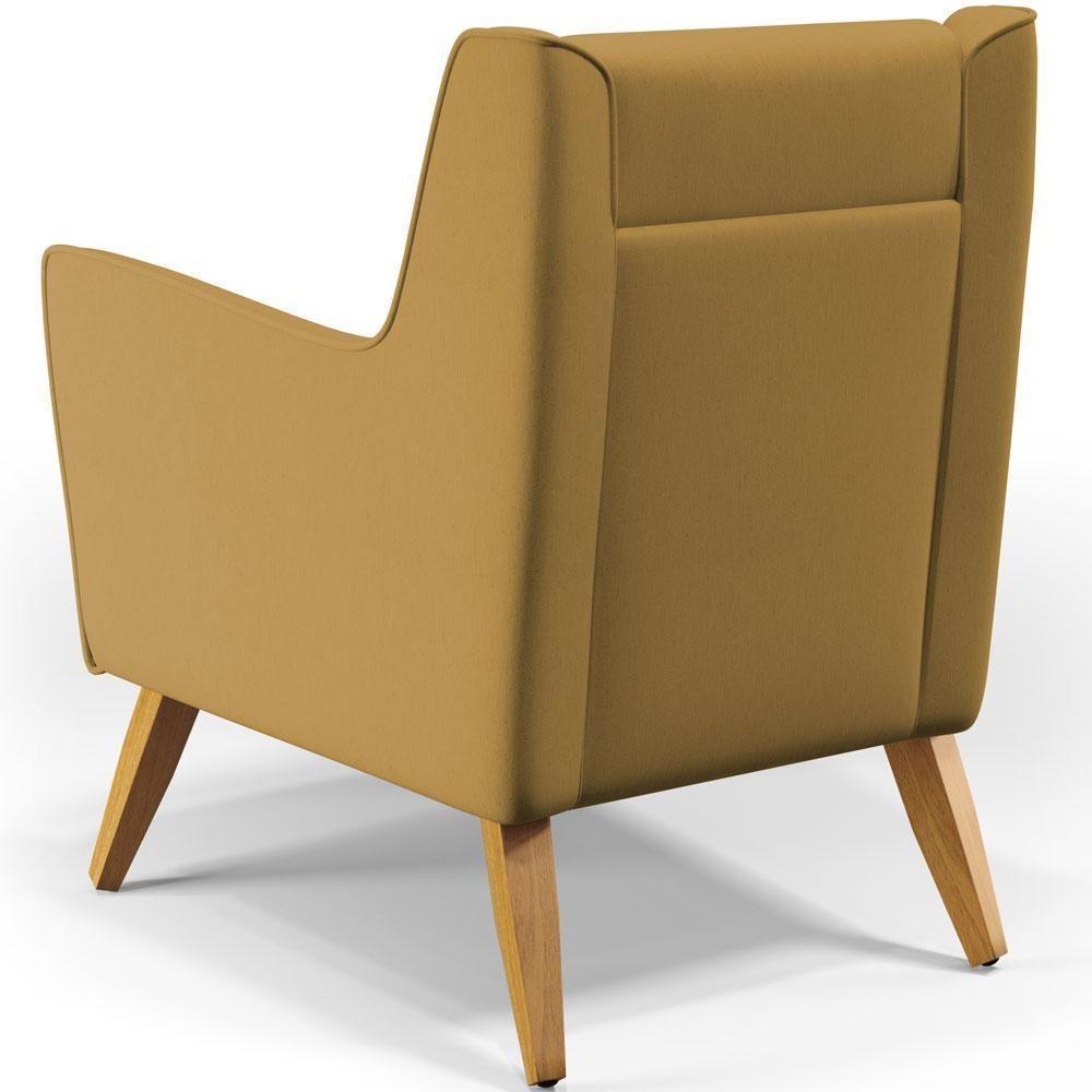 Kit 02 PoltronasTaroba D02 Veludo Mostarda C-260 - 3