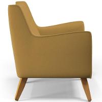 Kit 02 PoltronasTaroba D02 Veludo Mostarda C-260 - 2