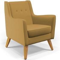 Kit 02 PoltronasTaroba D02 Veludo Mostarda C-260 - 7