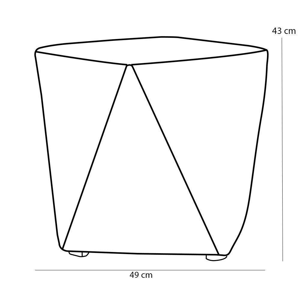 Puff Ametista D02 Veludo Roxo Grape C-292 - 1