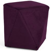 Puff Ametista D02 Veludo Roxo Grape C-292 - 2