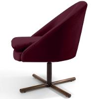 Kit 02 Poltronas Rafa D02 Veludo Marsala C-278