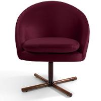 Kit 02 Poltronas Rafa D02 Veludo Marsala C-278 - 6