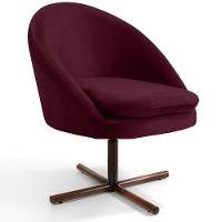 Kit 02 Poltronas Rafa D02 Veludo Marsala C-278 - 7