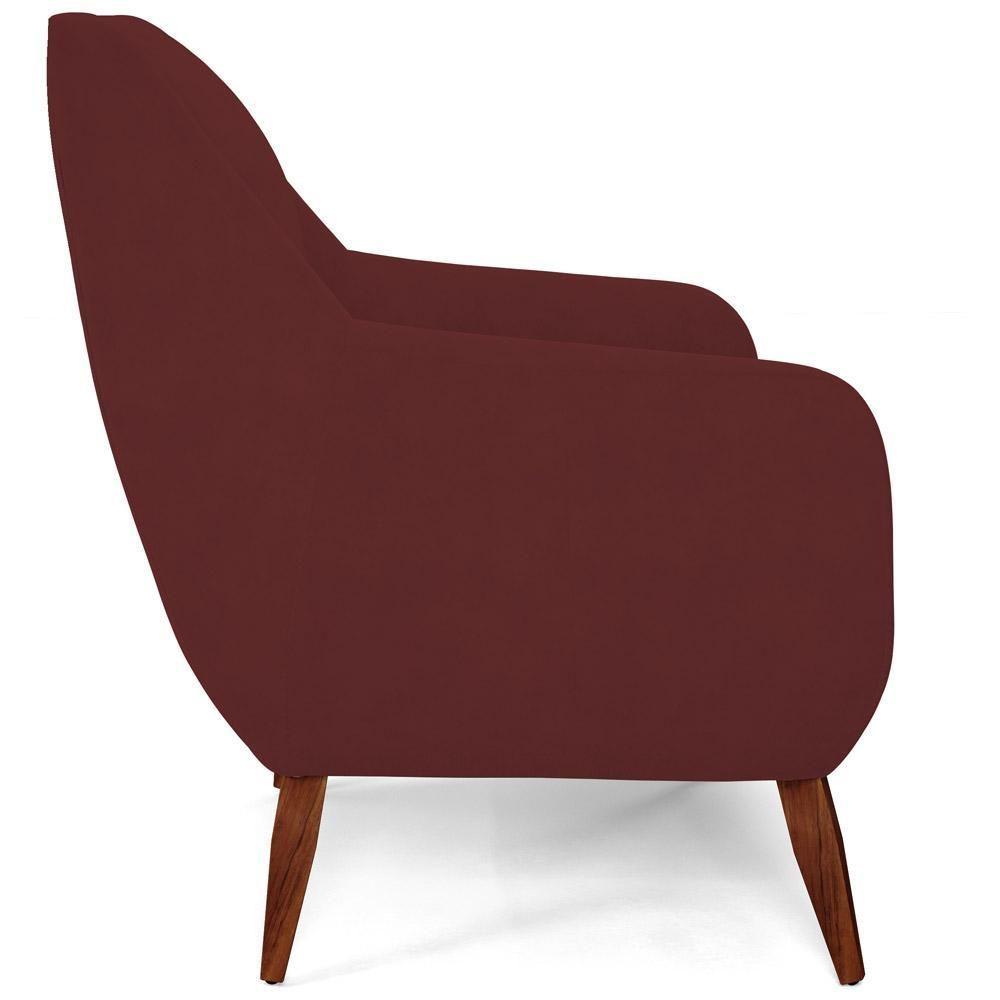 Kit 02 Poltronas Paloma D02 Veludo Marsala C-278 - 2