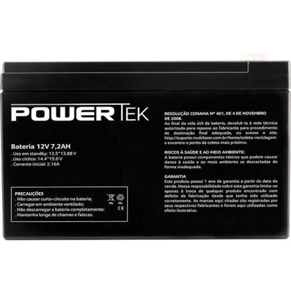 Bateria 12V 7,2Ah En014 Powertek - 1