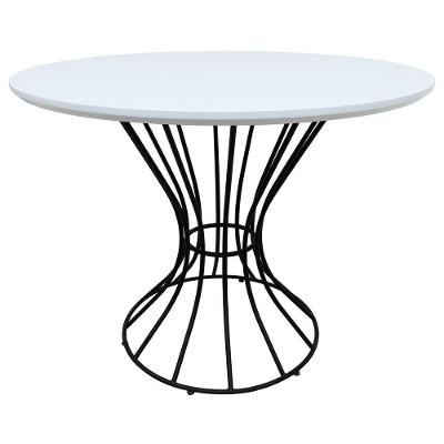 Mesa De Jantar Fendi 120 Preto-branco