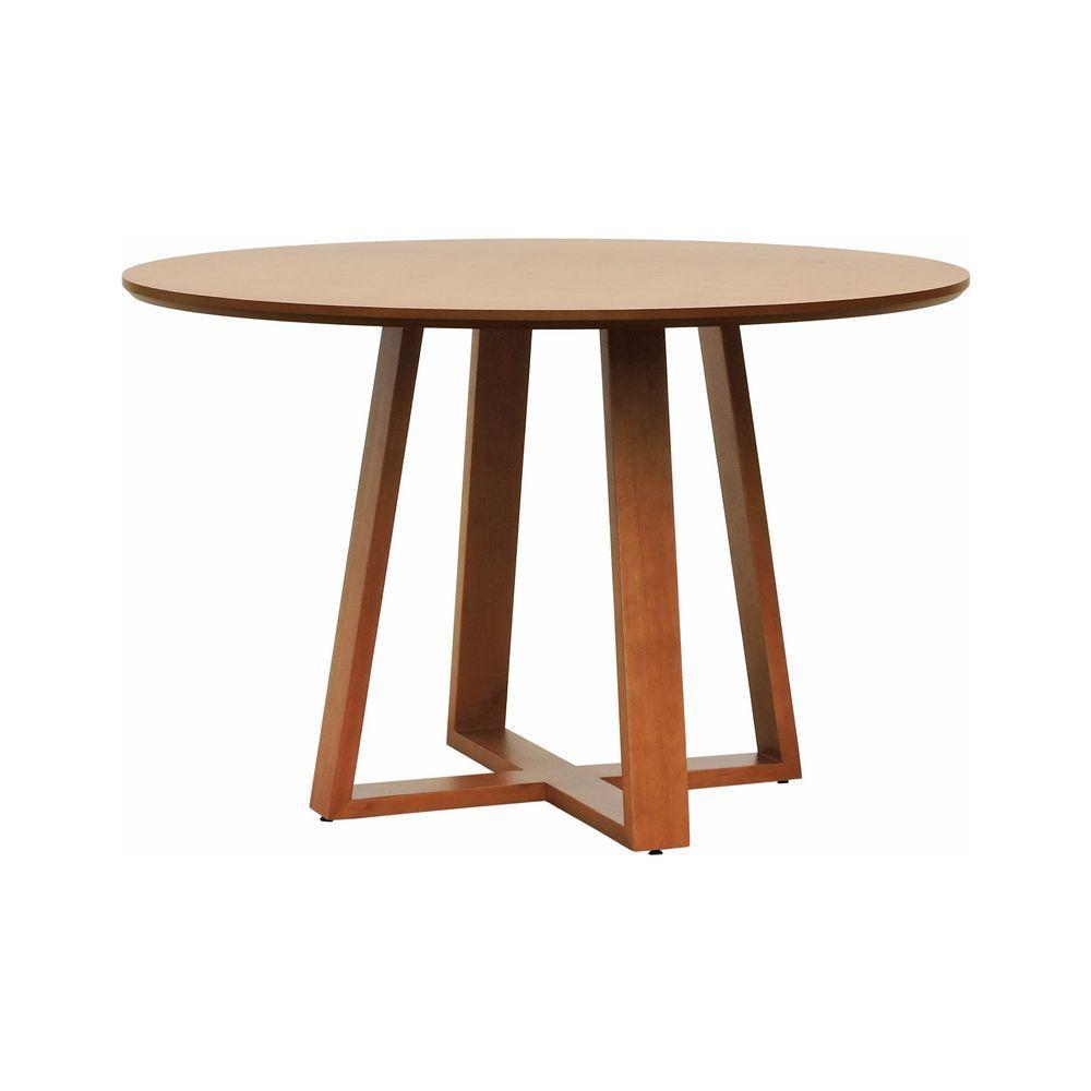 Mesa De Jantar Madri Madeira Maciça - Amêndoa Tampo 150 Laminado Envernizado Cinamomo - 1