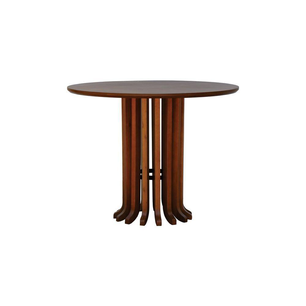 Mesa De Jantar Denver Tampo Redondo 120 Amêndoa - 1