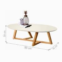 Mesa De Centro Mike Off White Amêndoa - 3