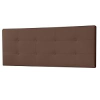 Cabeceira Painel Casal 1,40m Berlim Suede Marrom Dal Poz Estofados - 2