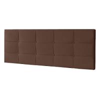 Cabeceira Painel Casal King 1,95m Roma Suede Marrom Dal Poz Estofados - 2