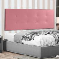 Cabeceira Painel Casal 1,40m Berlim Suede Rosa Dal Poz Estofados - 1