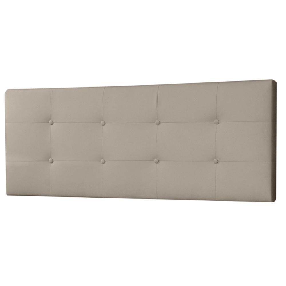 Cabeceira Painel Casal King 1,95m Berlim Suede Bege Dal Poz Estofados - 2