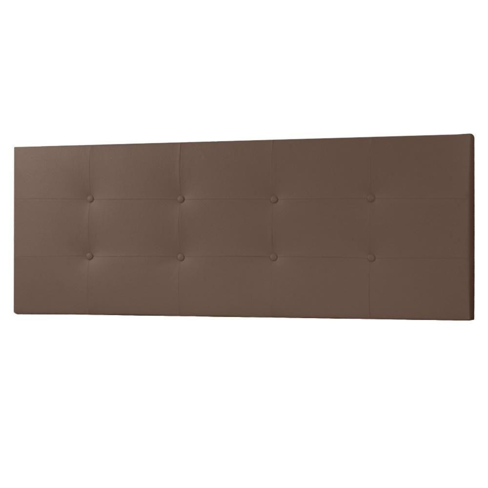 Cabeceira Painel Casal 1,40m Berlim Material Sintético Marrom Dal Poz Estofados - 2