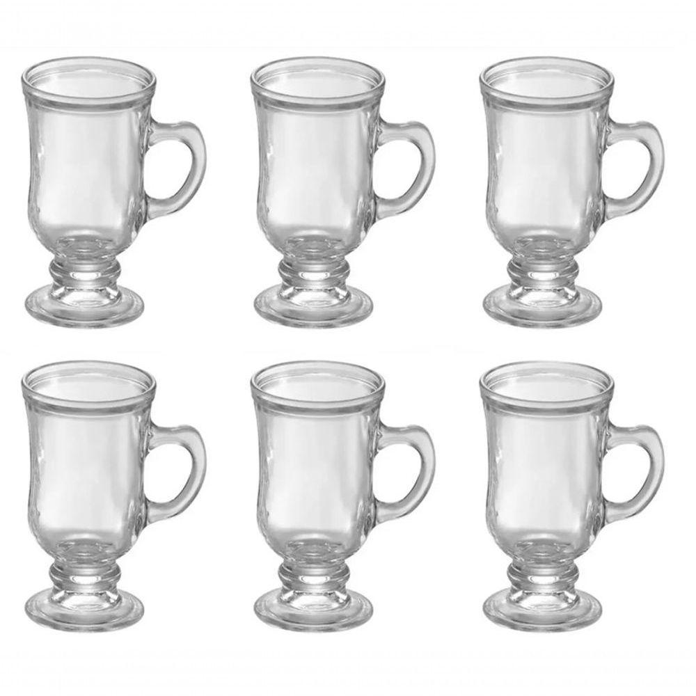 6 Xícaras Vidro Café Nespresso Dolce Gusto 115ml Caneca - 1