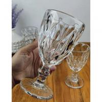 Jogo Taças Luxxor Vidro Cristal Diamante 6pcs 340ml Agua Vinho Suco Copo - 2