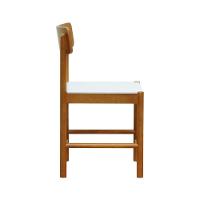 Cadeira Amber Madeira Maciça - Amêndoa Assento Mdf Bp Na Cor Branca - 6