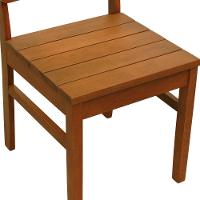 Kit 2 Cadeiras Madeira Maciça Lyon Encosto Telinha Natural - Amêndoa Assento Ripado Amêndoa - 5