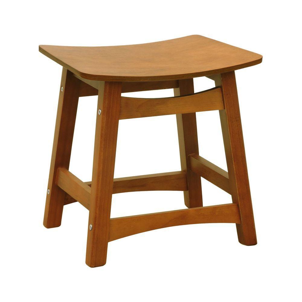 Banco Baixo Confort Madeira Maciça Assento Anatômico - Amêndoa Madeira - 1