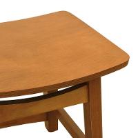 Banco Baixo Confort Madeira Maciça Assento Anatômico - Amêndoa Madeira