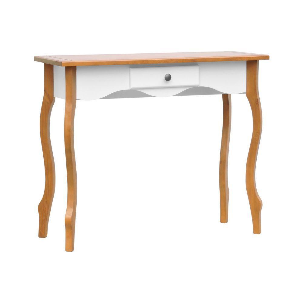 Aparador-escrivaninha Luís Xv 1 Gaveta Amêndoa-branco - 1