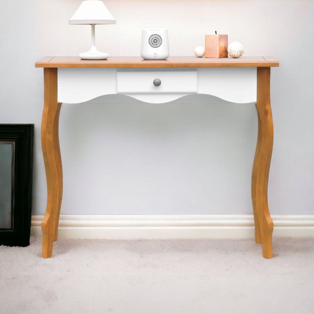 Aparador-escrivaninha Luís Xv 1 Gaveta Amêndoa-branco - 7