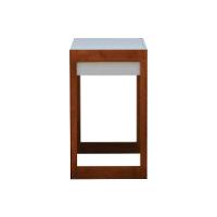 Aparador-escrivaninha Ondas 2 Gavetas - Amêndoa Branco