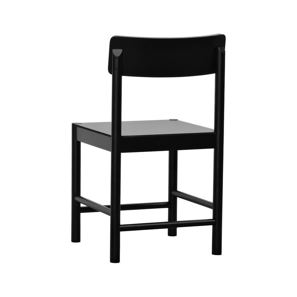 Cadeira Amber Madeira Maciça - Preto Assento Mdf Bp Na Cor Preta - 7