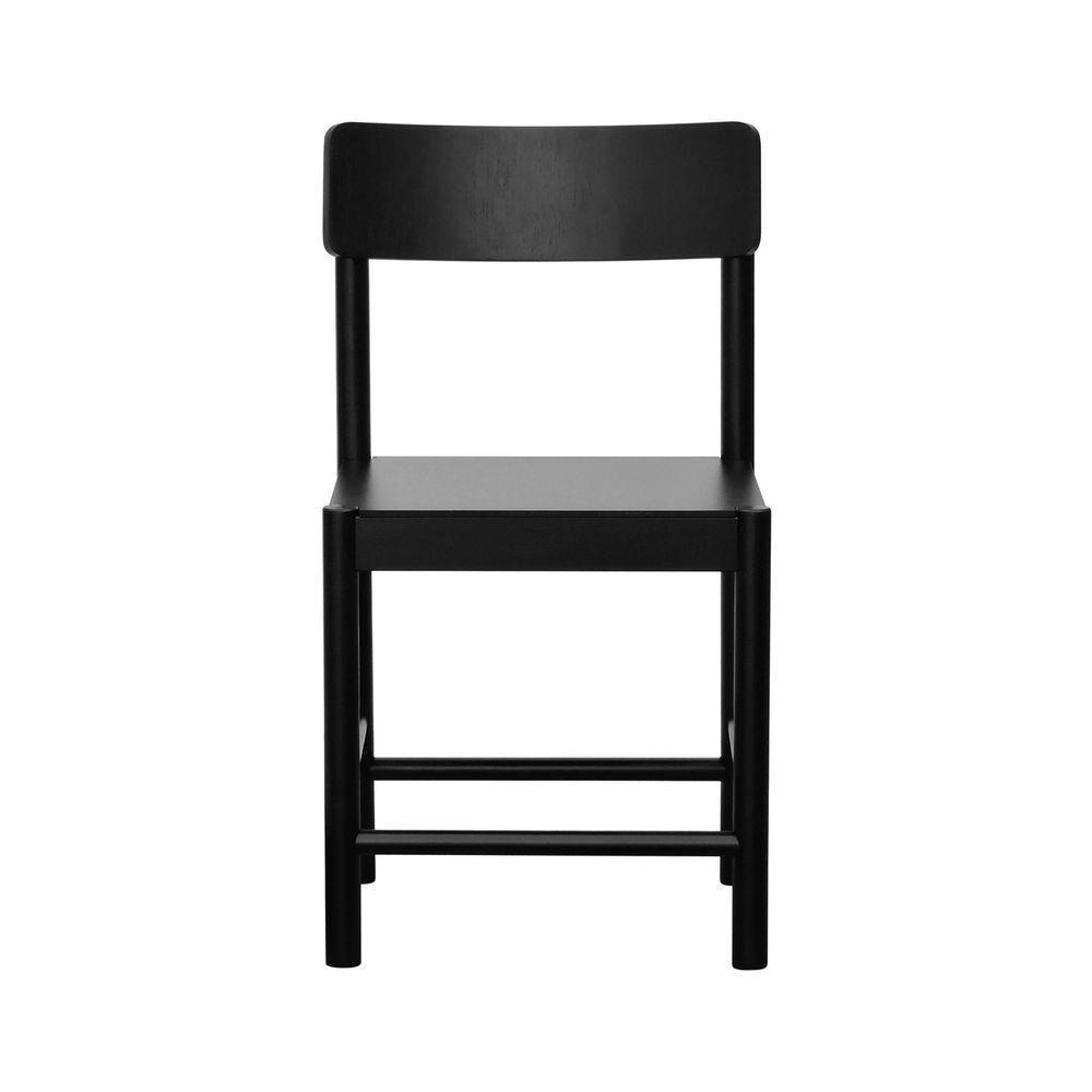 Cadeira Amber Madeira Maciça - Preto Assento Mdf Bp Na Cor Preta - 8