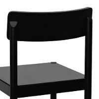 Cadeira Amber Madeira Maciça - Preto Assento Mdf Bp Na Cor Preta - 2