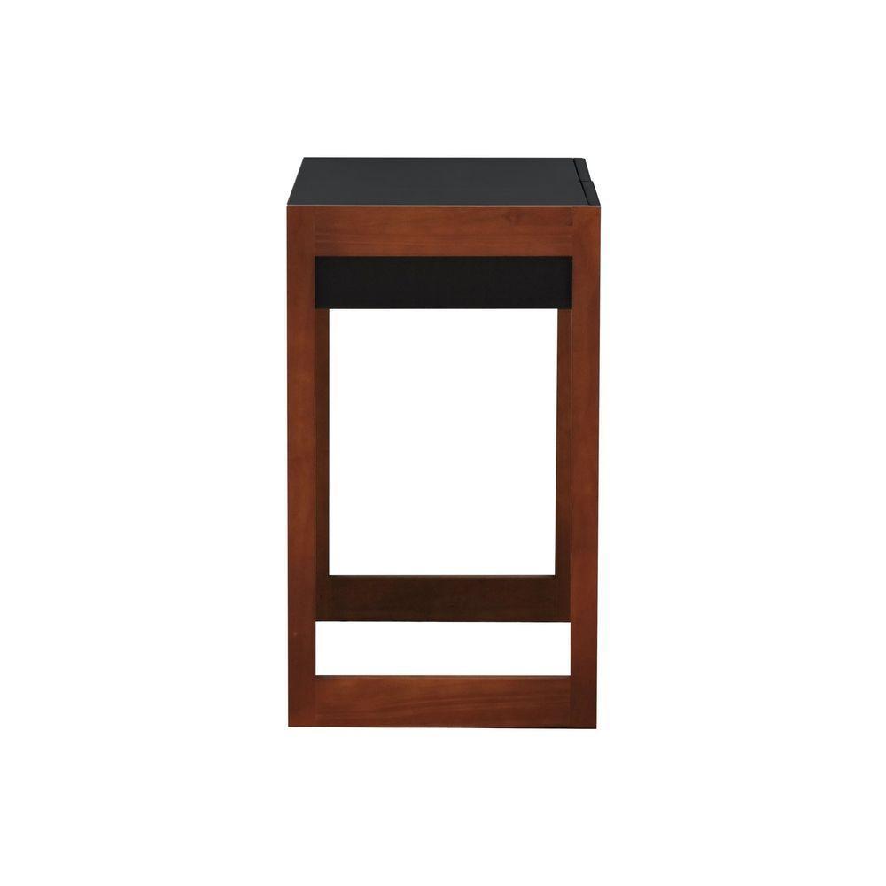 Aparador-escrivaninha Ondas 2 Gavetas - Amêndoa Preto - 6